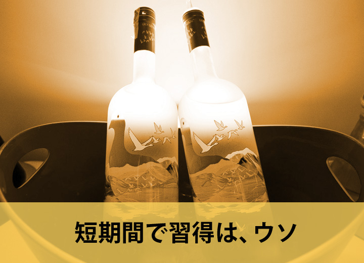 短期間で習得は、ウソ